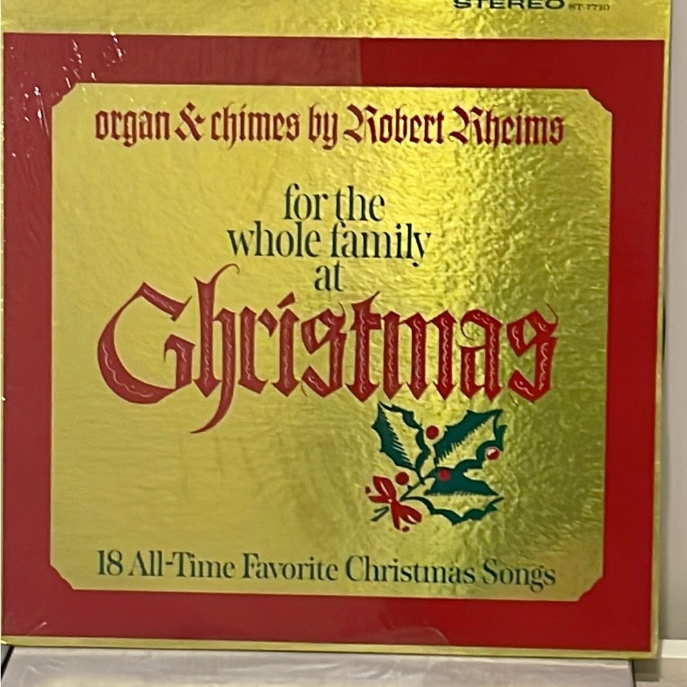 organ & chimes by Robert Rheims for the whole family at Christmas, vintage vinyl